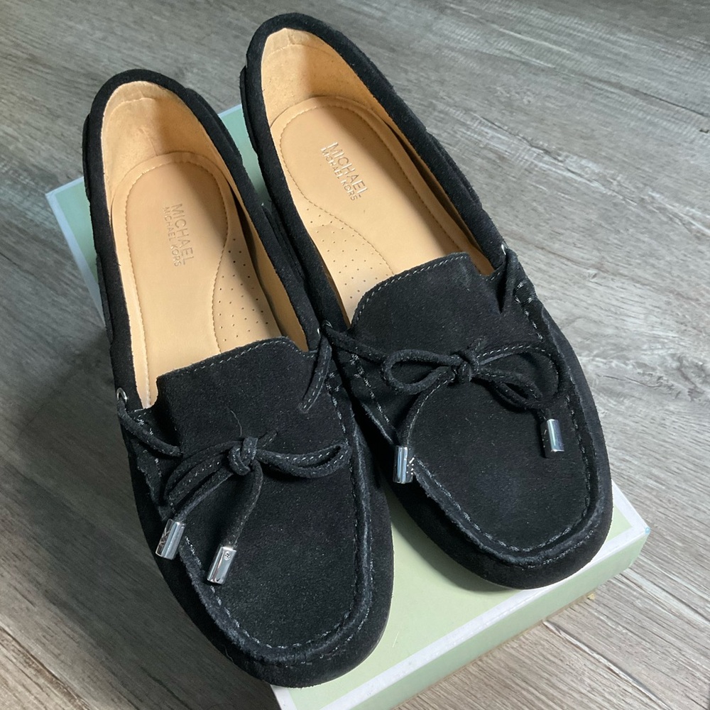 Michael Kors Black Sutton Moc Flats